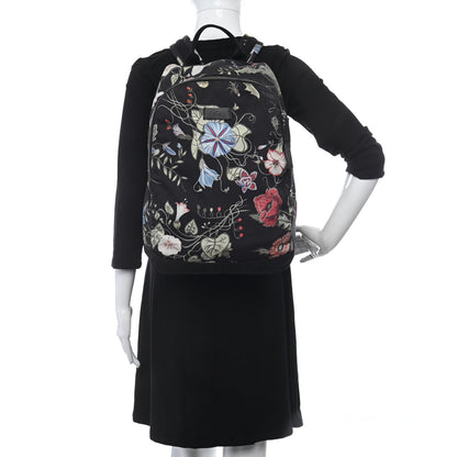 Gucci Canvas D-Active Flora Floral Knight Backpack Black 2 of 13