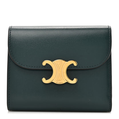 Celine Shiny Smooth Lambskin Small Triomphe Wallet Amazone 1 of 10