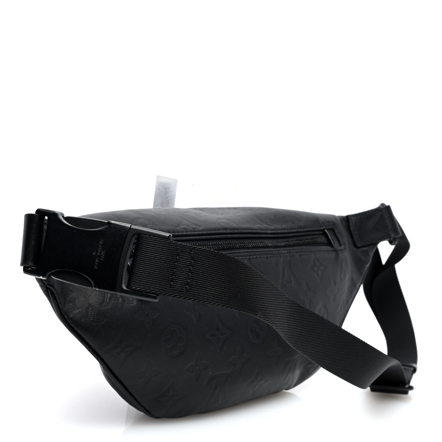 Louis Vuitton Calfskin Monogram Shadow Discovery Bumbag Black 3 of 9