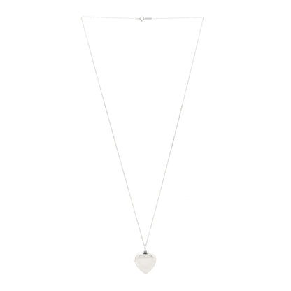 Tiffany Sterling Silver Heart Locket Pendant Necklace 2 of 6