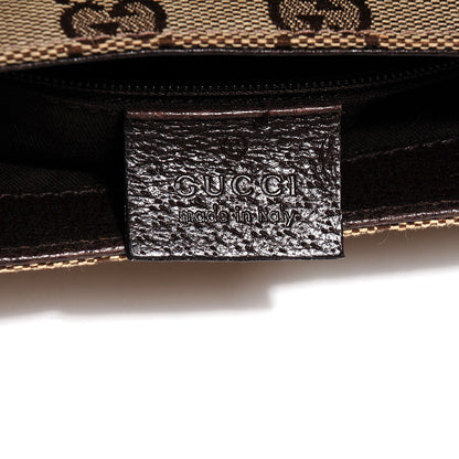 Gucci GG Monogram Buckle Belt Bag Dark Brown 5 of 7