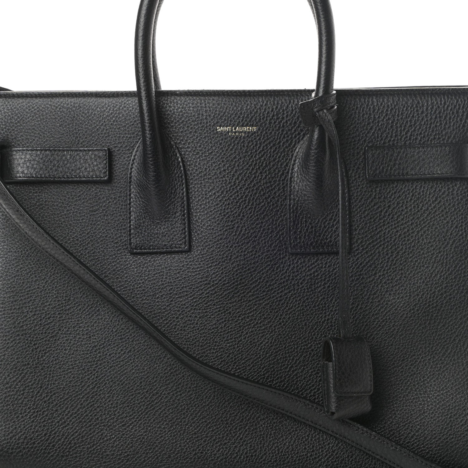 Saint Laurent Grained Calfskin Small Sac De Jour Black 8 of 14