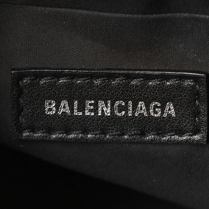 Balenciaga Recycled Sport Nylon Logo Embroidered Wheel Drawstring Bucket Bag Black Pink 5 of 7