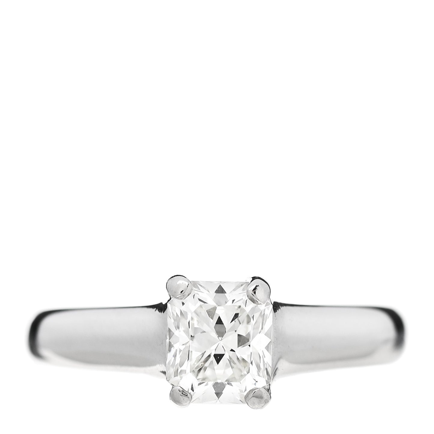 Platinum Diamond .78ct Solitaire Lucida Engagement Ring 49 5