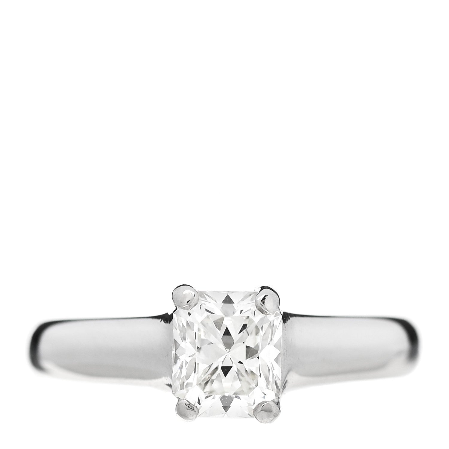 Tiffany Platinum Diamond .78ct Solitaire Lucida Engagement Ring 49 5 1 of 7