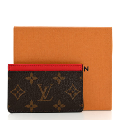 Louis Vuitton Monogram Card Holder Red 7 of 7