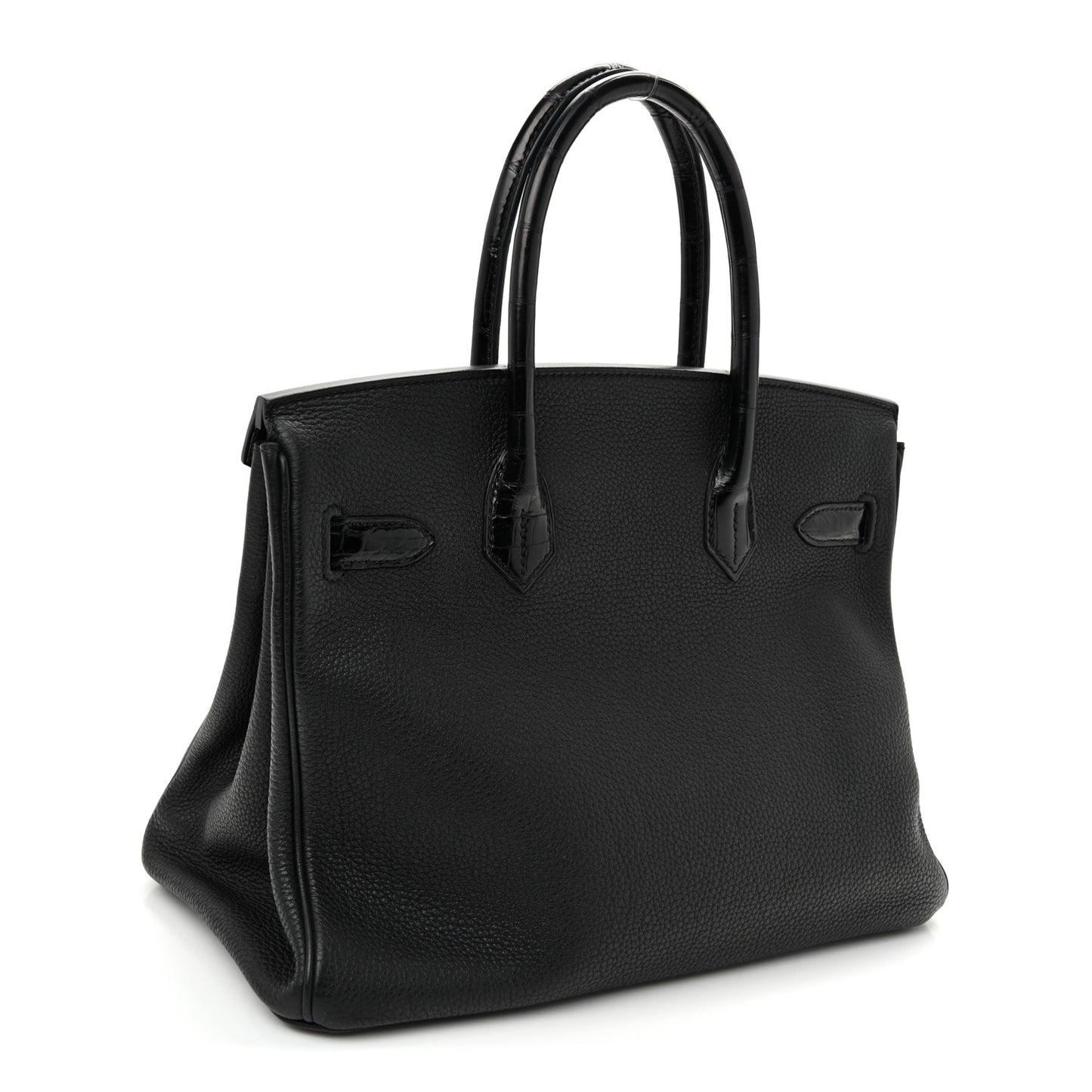 Togo Shiny Niloticus Crocodile Birkin Touch 30 Black