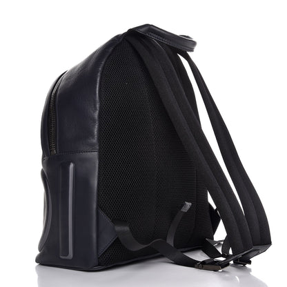 Fendi Calfskin Logo Embossed Backpack Night Blue 3 of 7