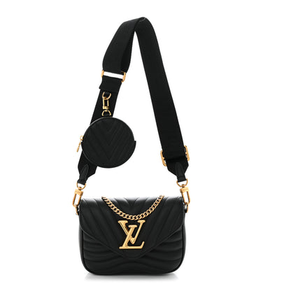 Louis Vuitton Calfskin New Wave Multi Pochette Black 1 of 9