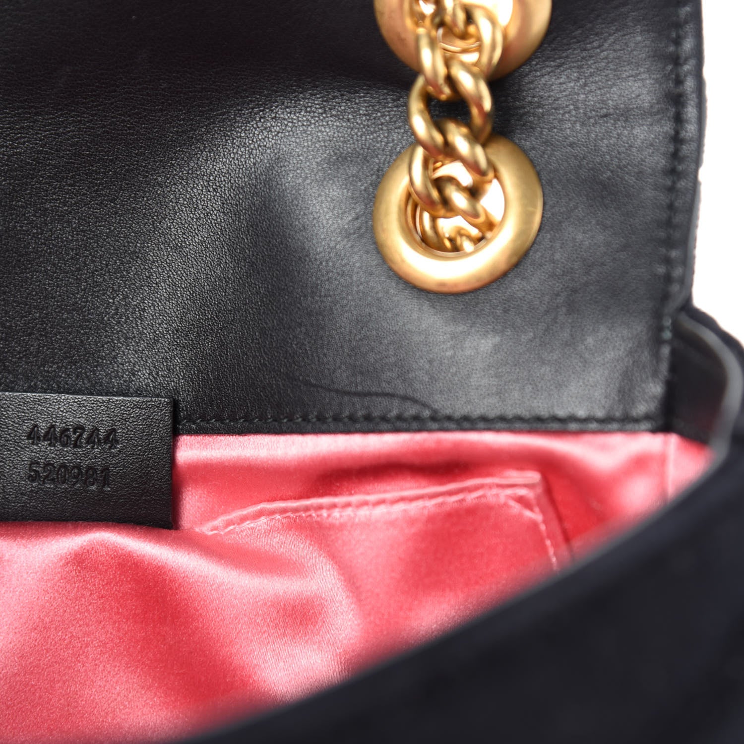 Gucci Velvet Matelasse Mini GG Marmont Shoulder Bag Black 10 of 12