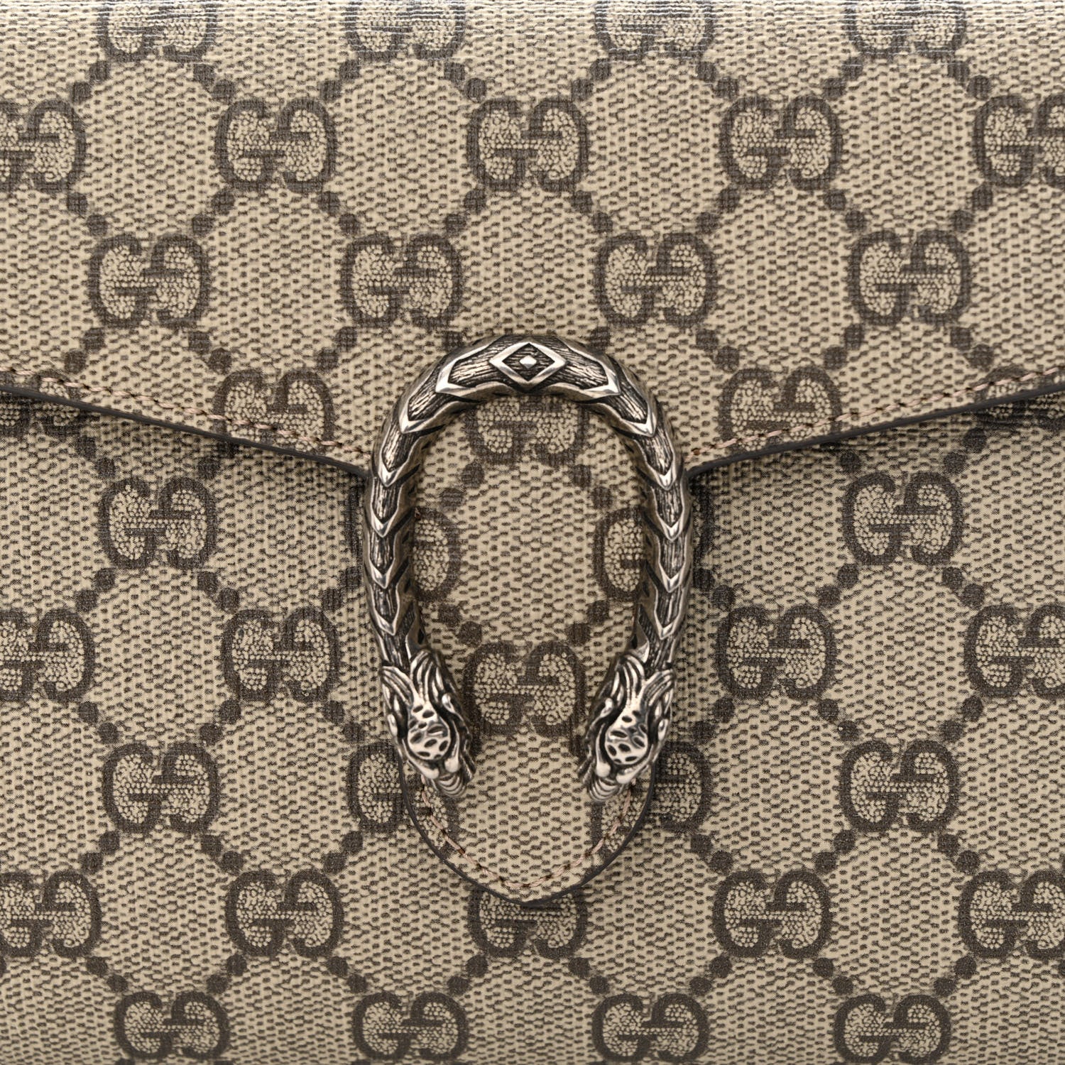 Gucci GG Supreme Monogram Dionysus Clutch Taupe 7 of 10