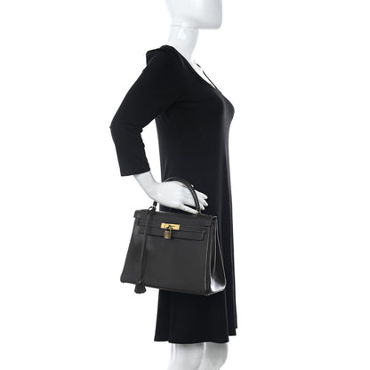 Hermes Box Kelly Retourne 28 Chocolate 2 of 21