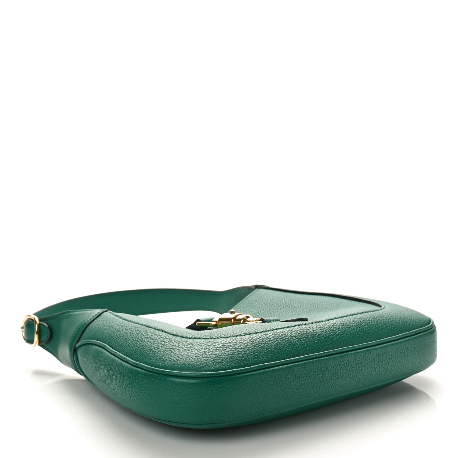 Gucci Boarded Dyana Lux Calfskin Small Jackie 1961 Hobo Emerald 3 of 10