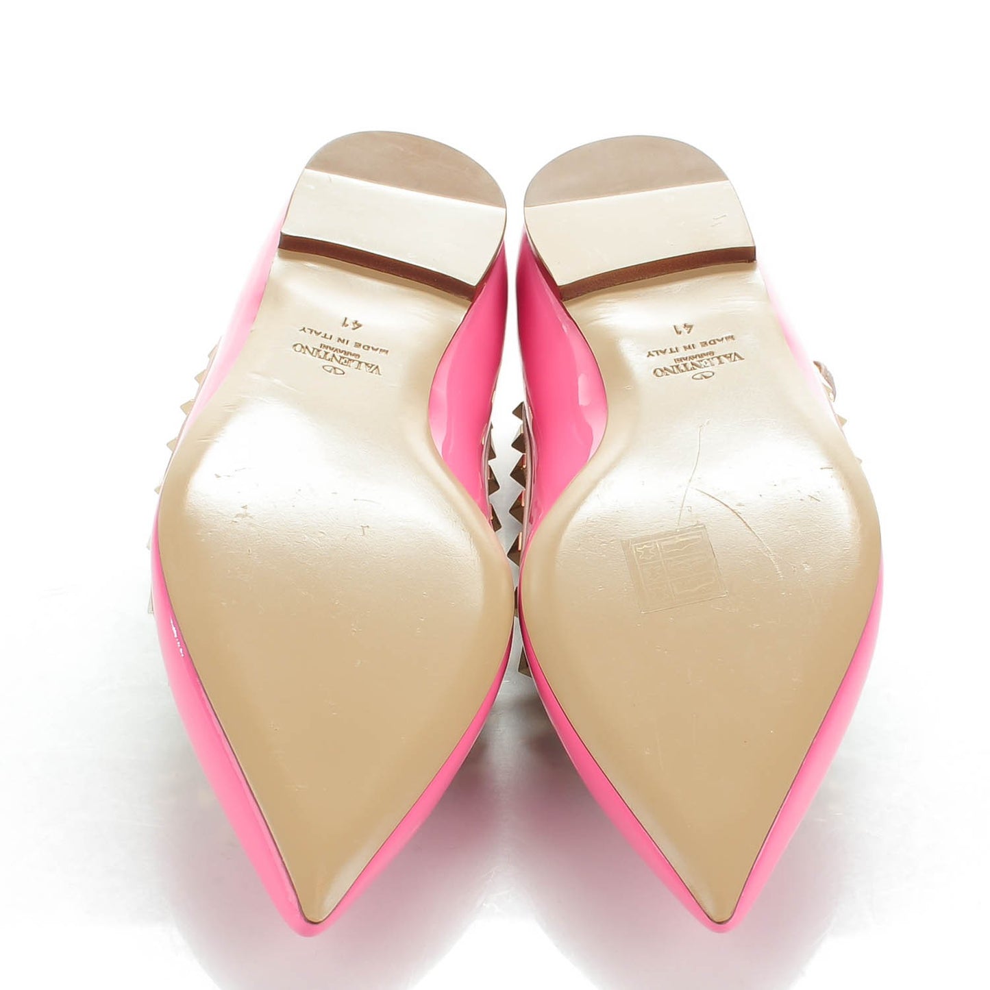 Patent Rockstud Cage Ballerina Flats 41 Ninphea Poudre