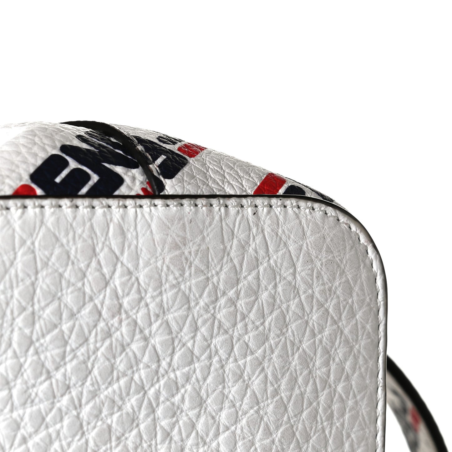 X FILA Vitello F is Fendi Mania Mini Mon Tresor Bucket Bag White