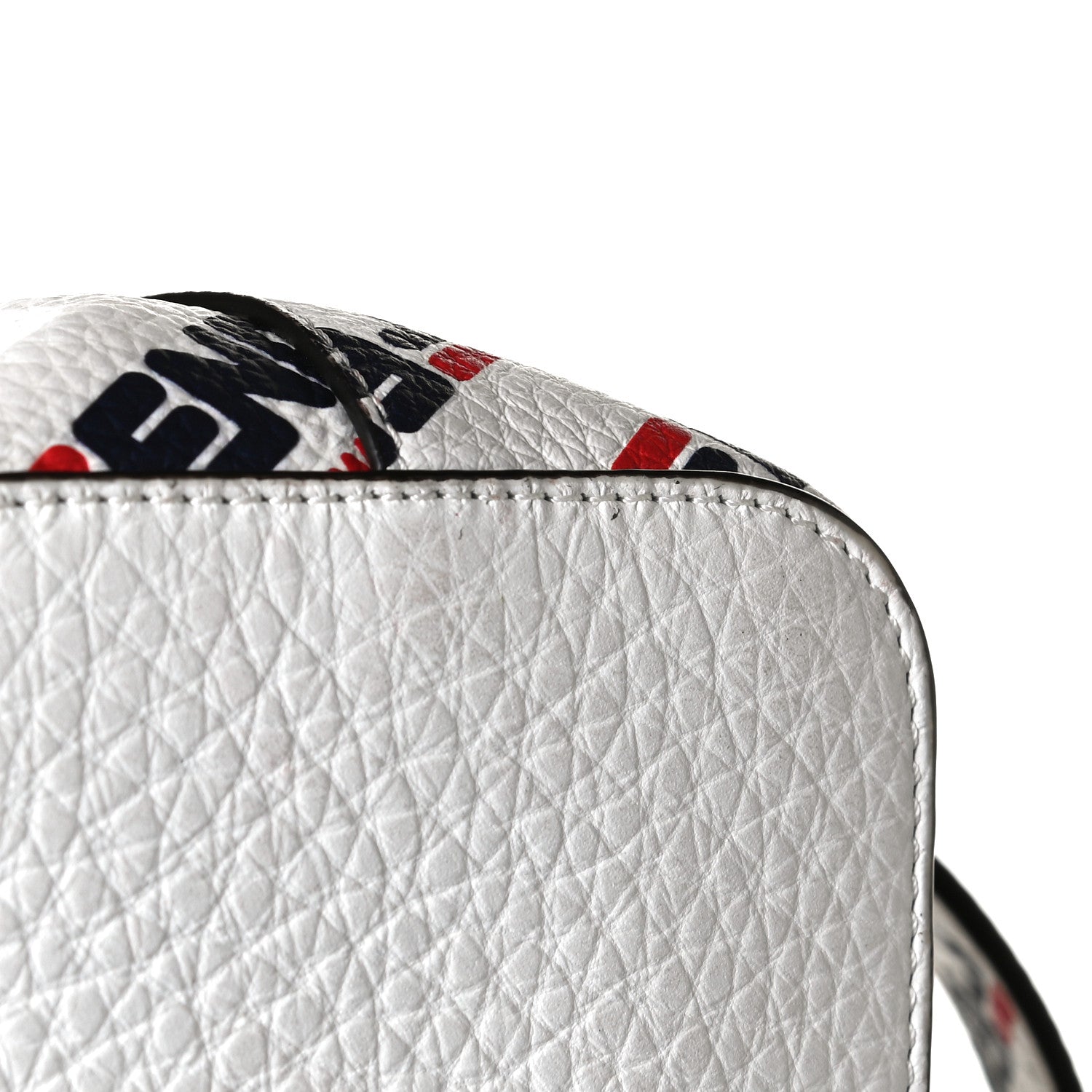 Fendi X FILA Vitello F is Fendi Mania Mini Mon Tresor Bucket Bag White 12 of 12