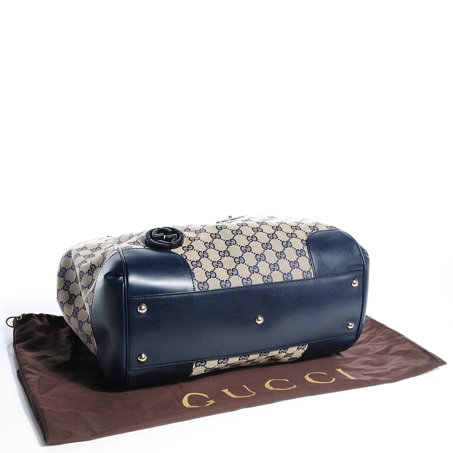 Gucci Monogram Medium Brick Lane Tote Navy 4 of 7