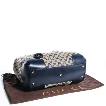 Gucci Monogram Medium Brick Lane Tote Navy 4 of 7