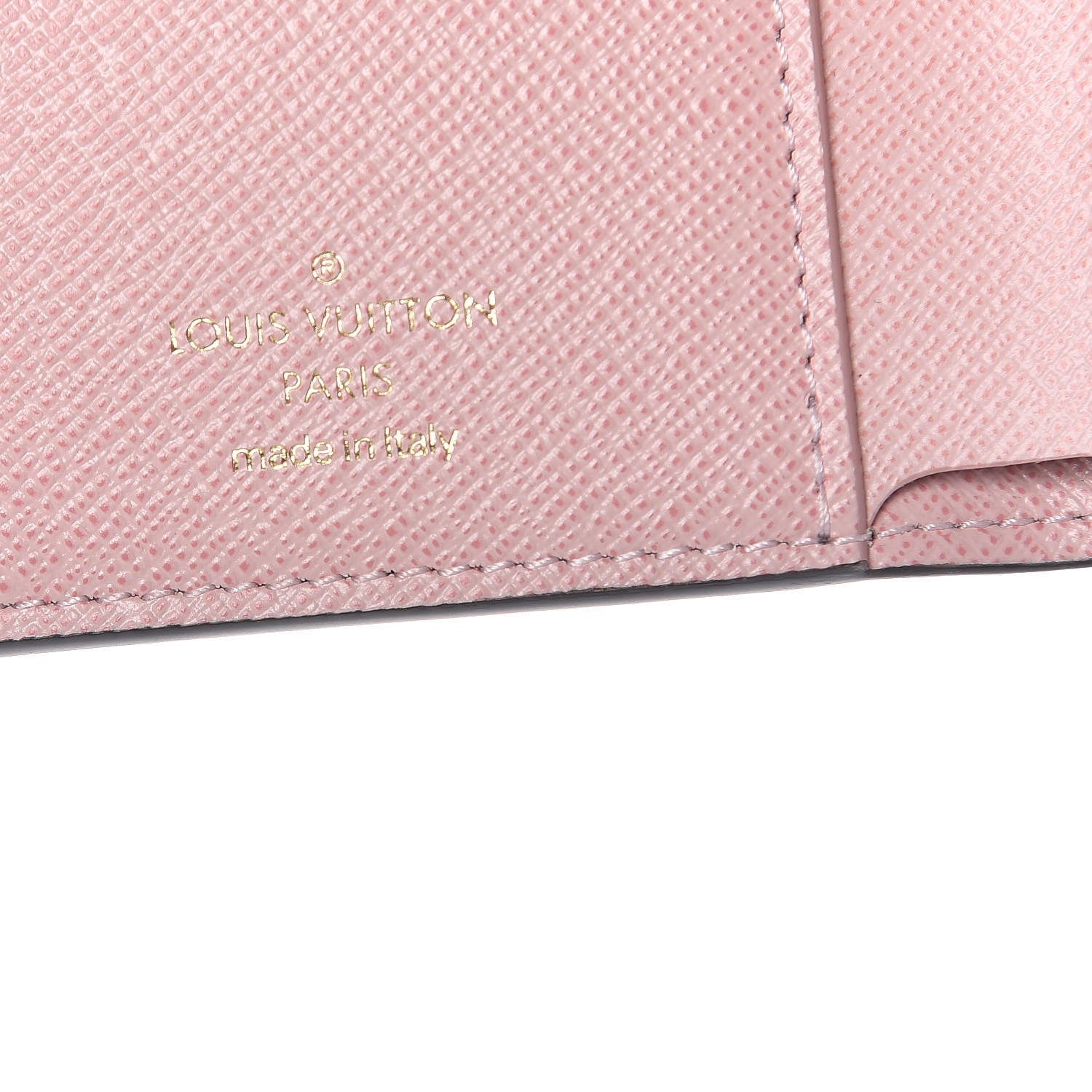 Louis Vuitton Damier Ebene Victorine Wallet Rose Ballerine 6 of 8