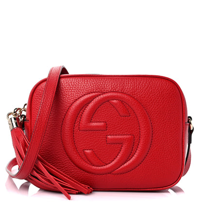Gucci Pebbled Calfskin Small Soho Disco Bag Tabasco Red 1 of 10