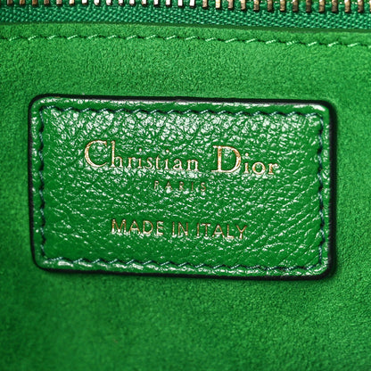 Christian Dior Grained Calfskin Cannage Medium Lady Dior Green 6 of 8