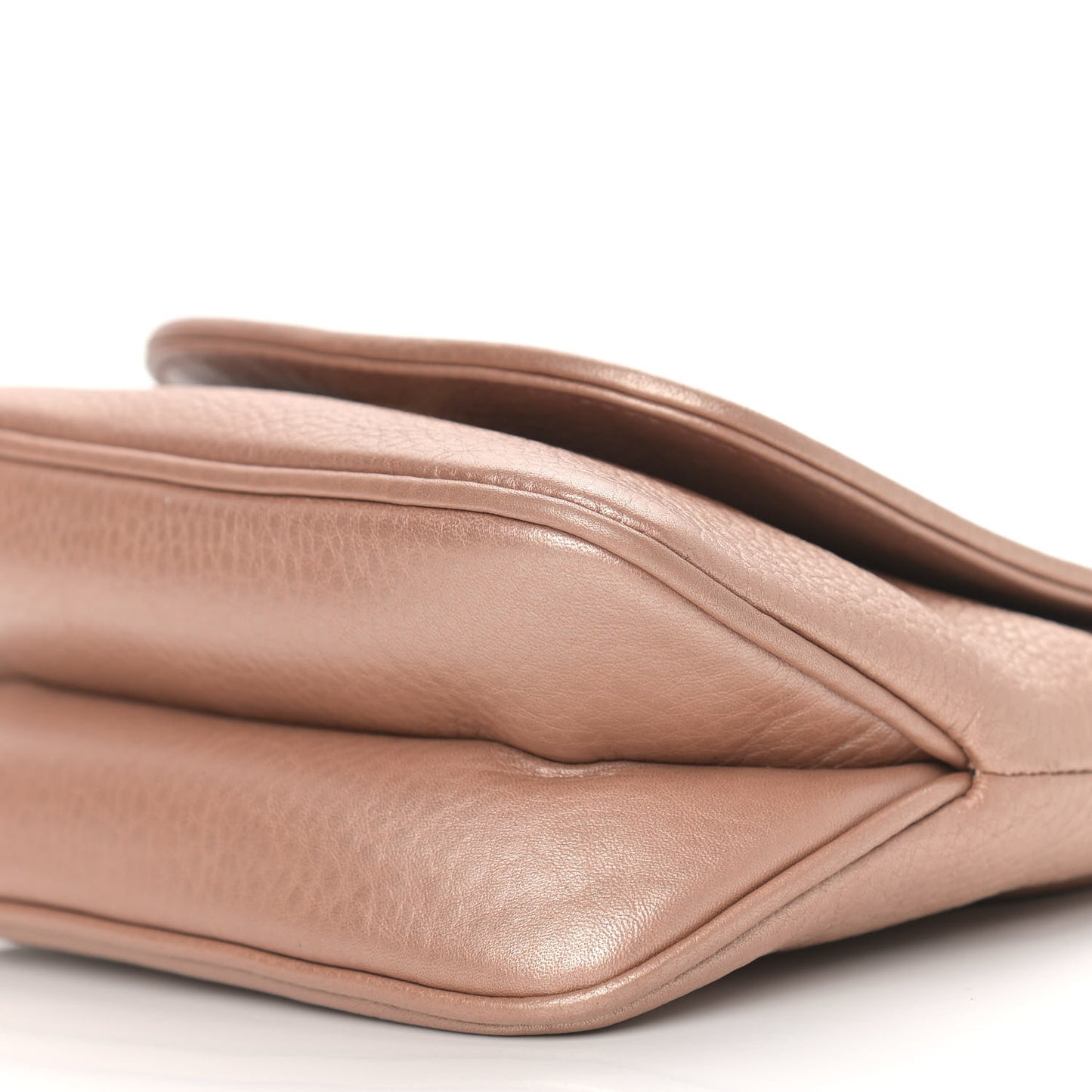 Pebbled Calfskin Small 1973 Chain Shoulder Bag Champagne