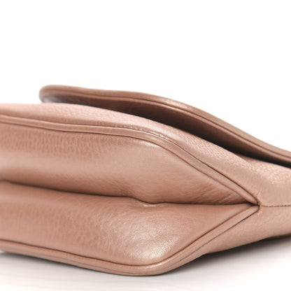 Gucci Pebbled Calfskin Small 1973 Chain Shoulder Bag Champagne 8 of 10