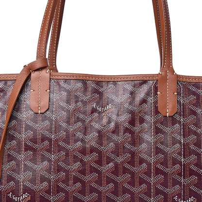 Goyard Goyardine Reversible Anjou PM Burgundy 17 of 18