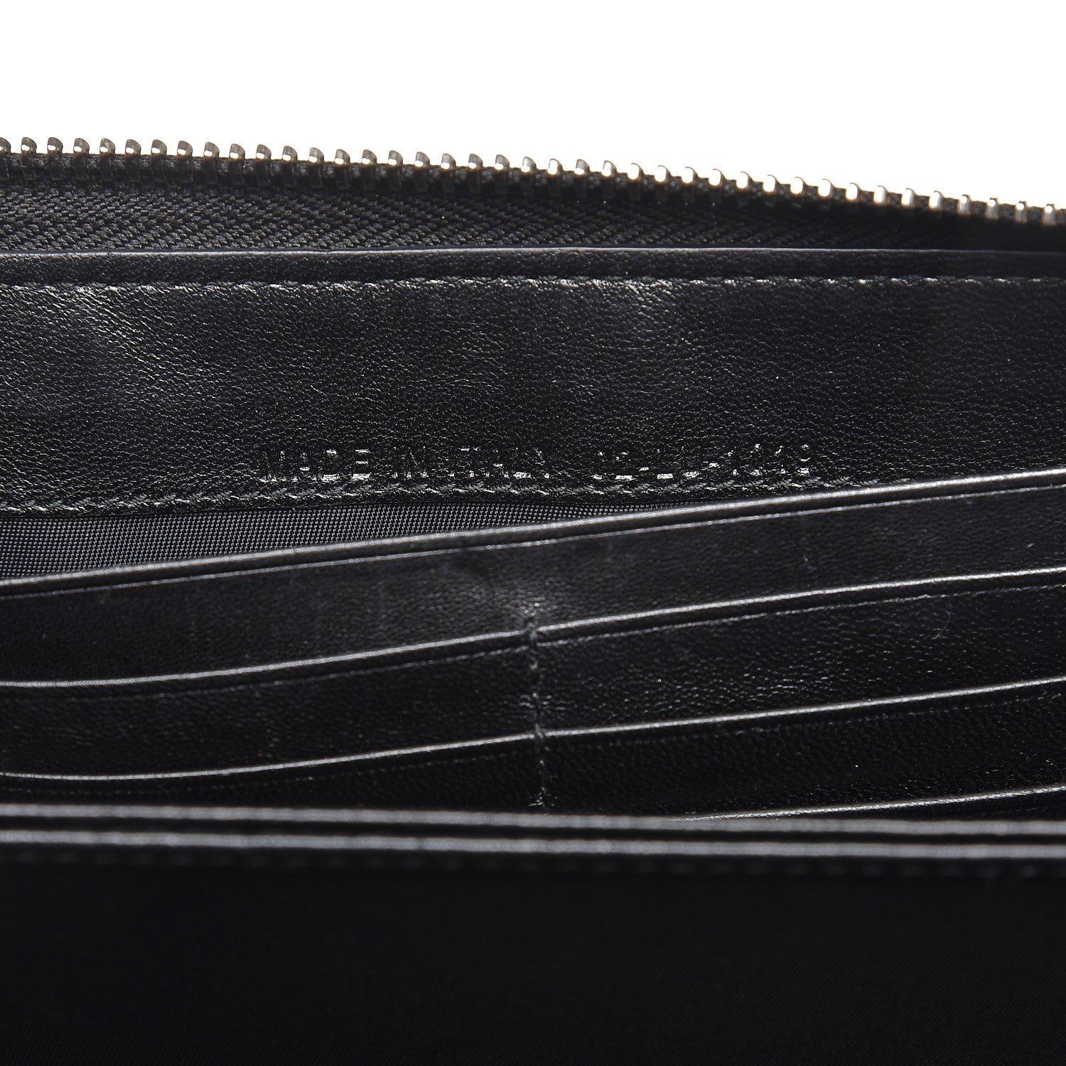 Christian Dior Lambskin Cannage Voyageur Wallet Black 7 of 11