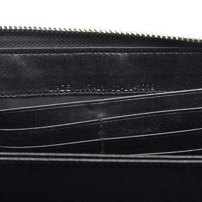 Christian Dior Lambskin Cannage Voyageur Wallet Black 7 of 11