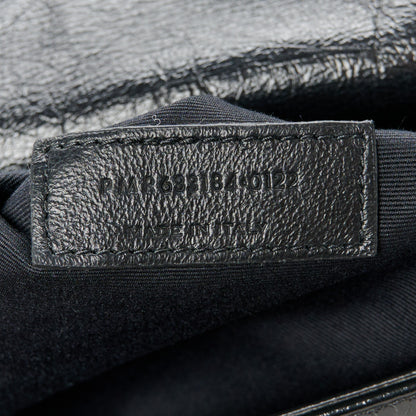 Saint Laurent Crinkled Calfskin Matelasse Monogram Medium Niki Chain Satchel Black 7 of 10