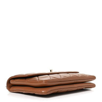 Chanel Lambskin Quilted Medium Trendy CC Flap Light Brown 4 of 12