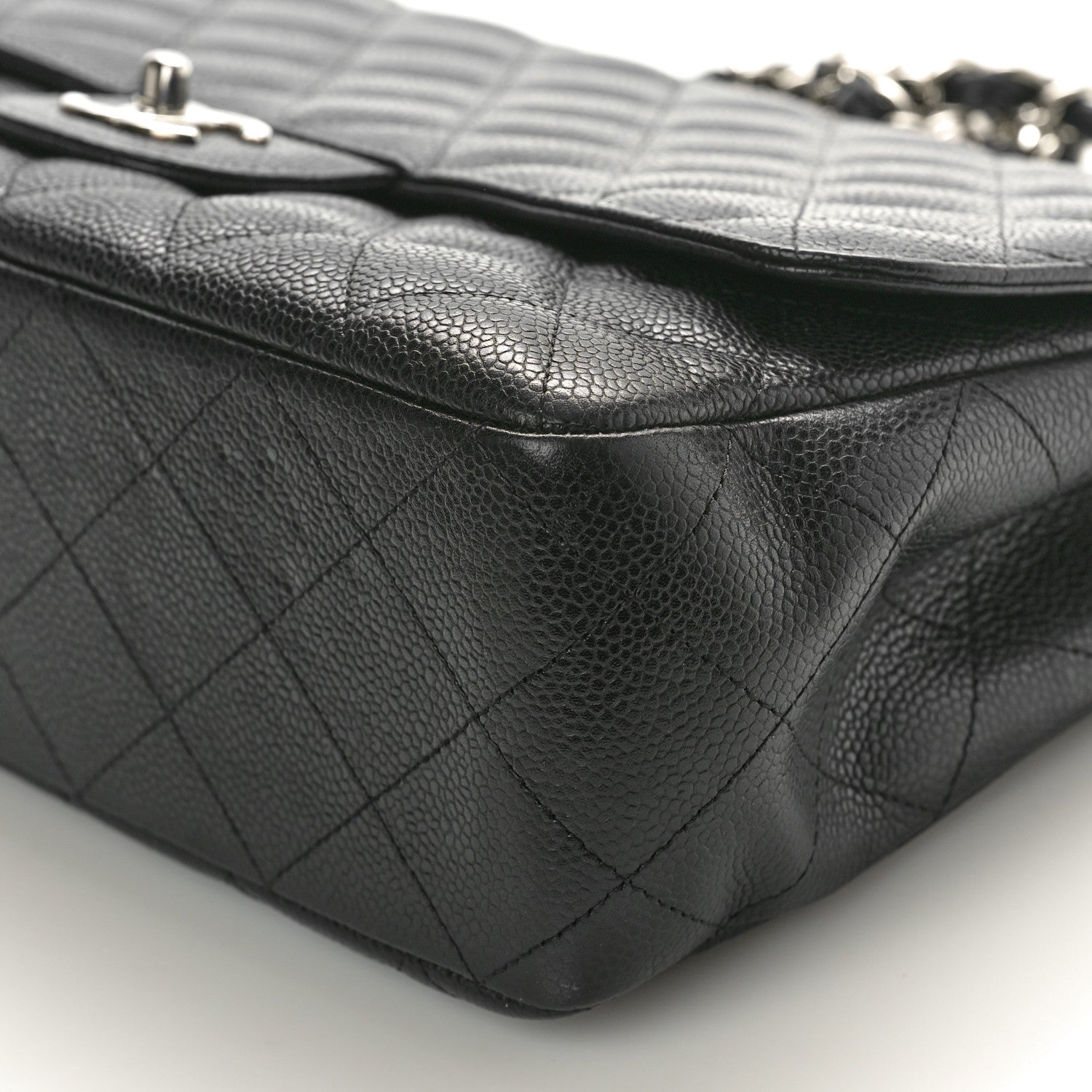 Chanel Caviar Quilted Jumbo Single Flap Black 10 of 10