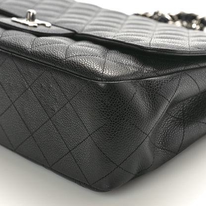 Chanel Caviar Quilted Jumbo Single Flap Black 10 of 10