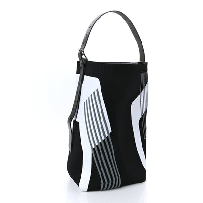 Hermes Technical Mesh Hunter Calfskin Etriviere Dynamo Shoulder Bag MM Black 3 of 8