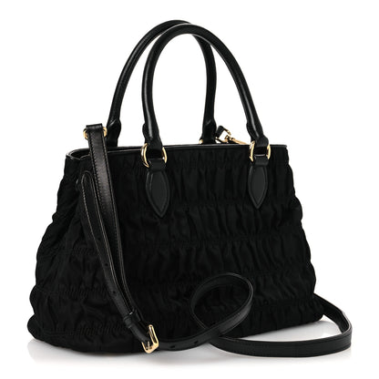 Prada Tessuto Nylon Gaufre Small Tote Black 3 of 11