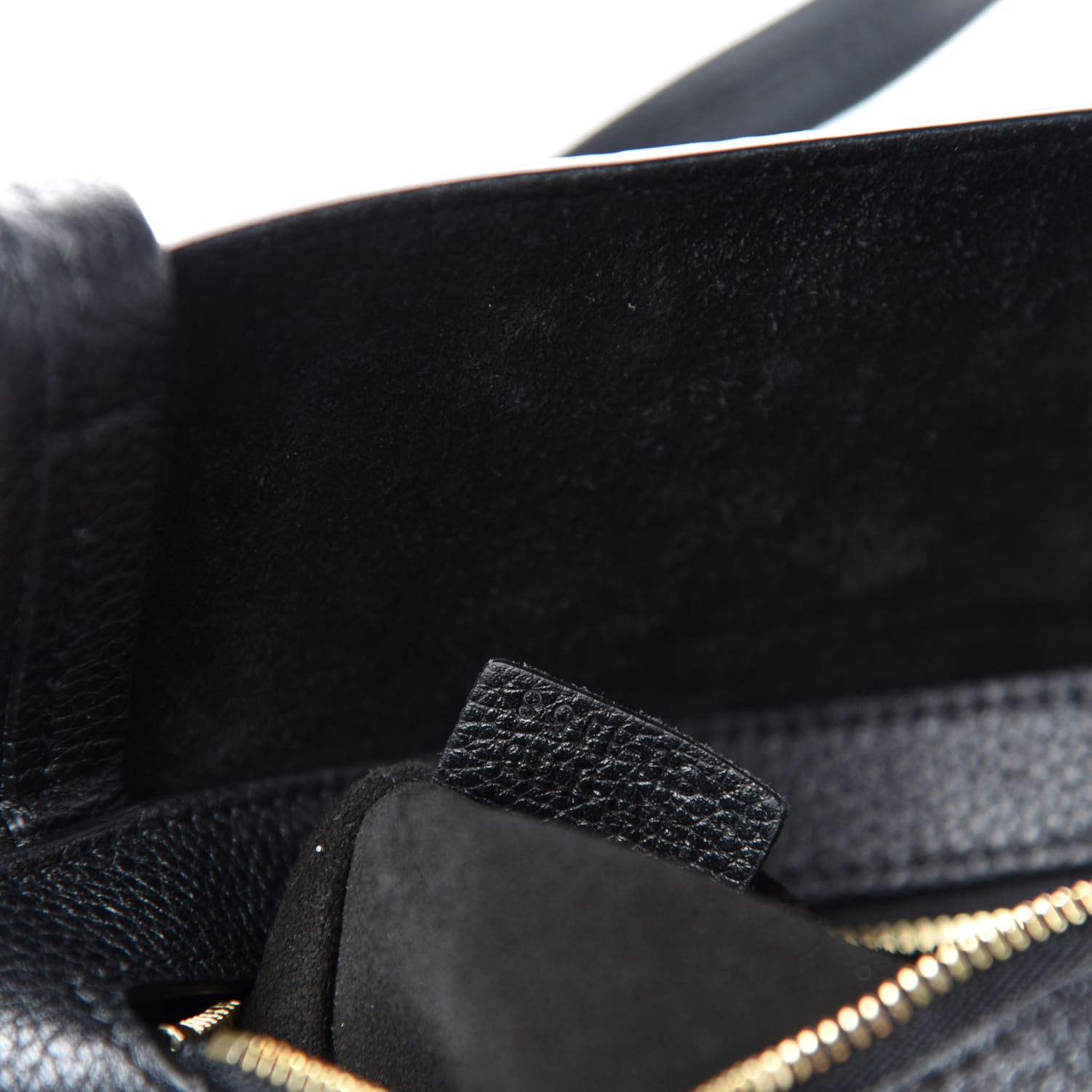 Celine Soft Grained Calfskin Small Belt Cabas Phantom Black 9 of 10