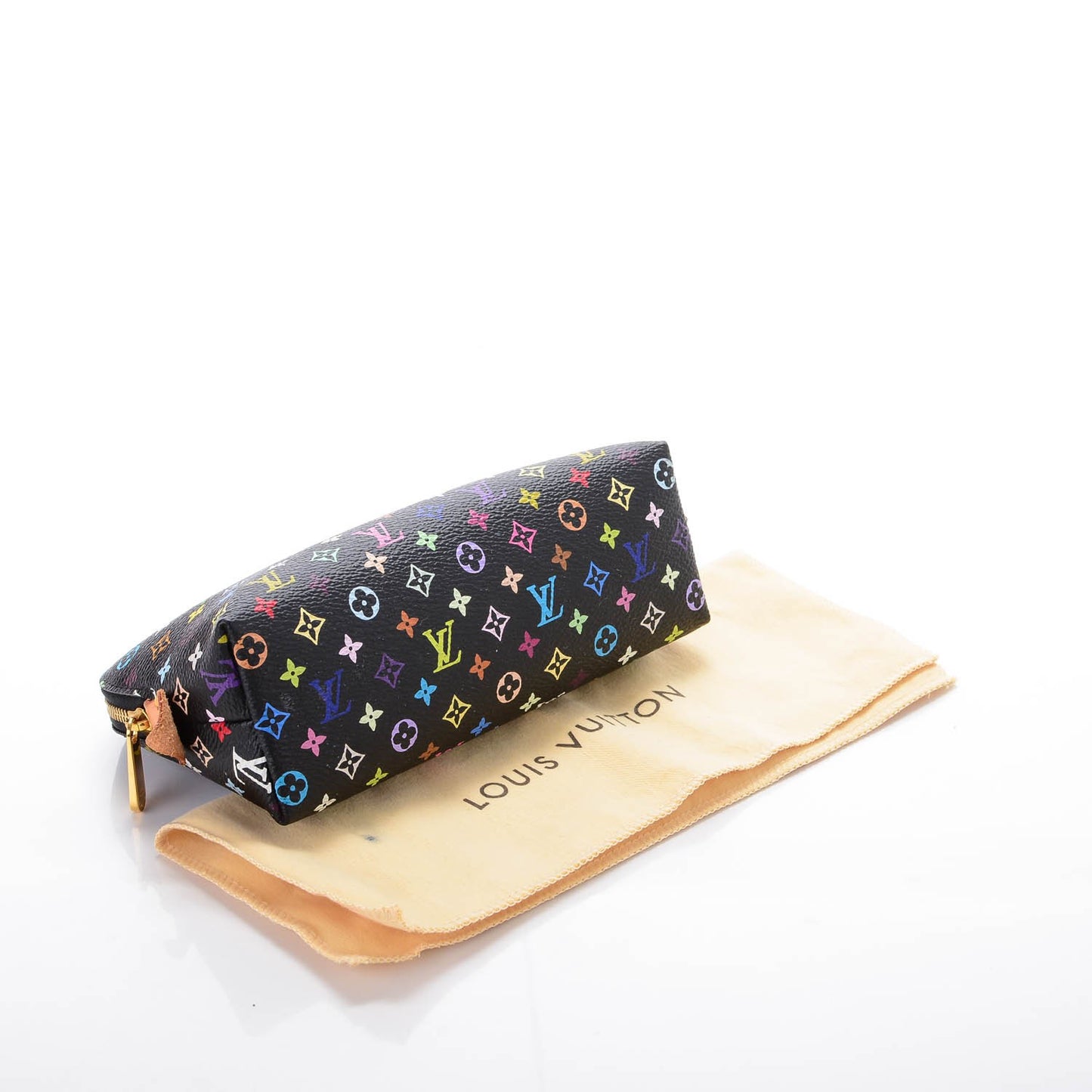 Monogram Multicolor Cosmetic Pouch Black Grenade