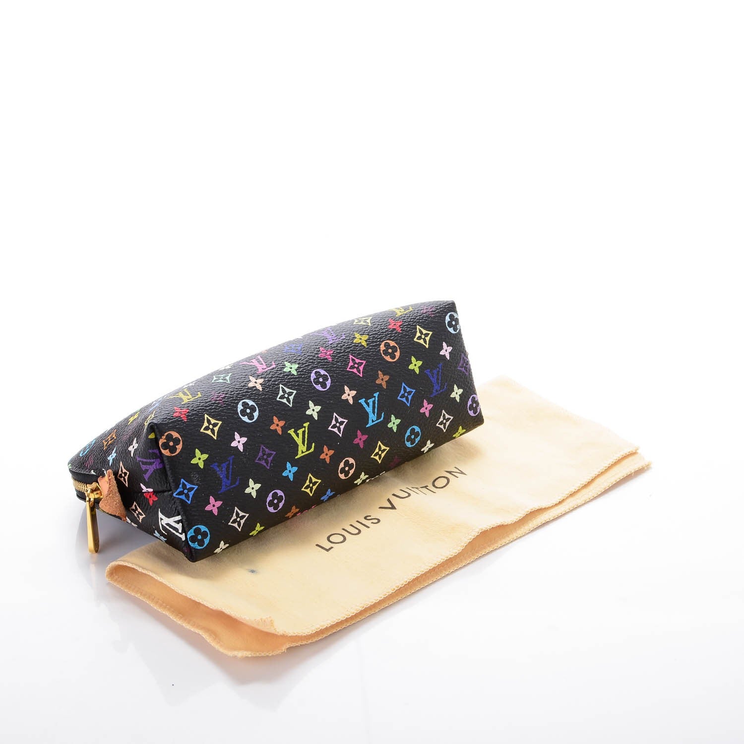 Louis Vuitton Monogram Multicolor Cosmetic Pouch Black Grenade 4 of 7
