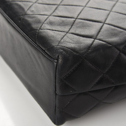 Chanel Lambskin Quilted Shoulder Bag Black 10 of 12