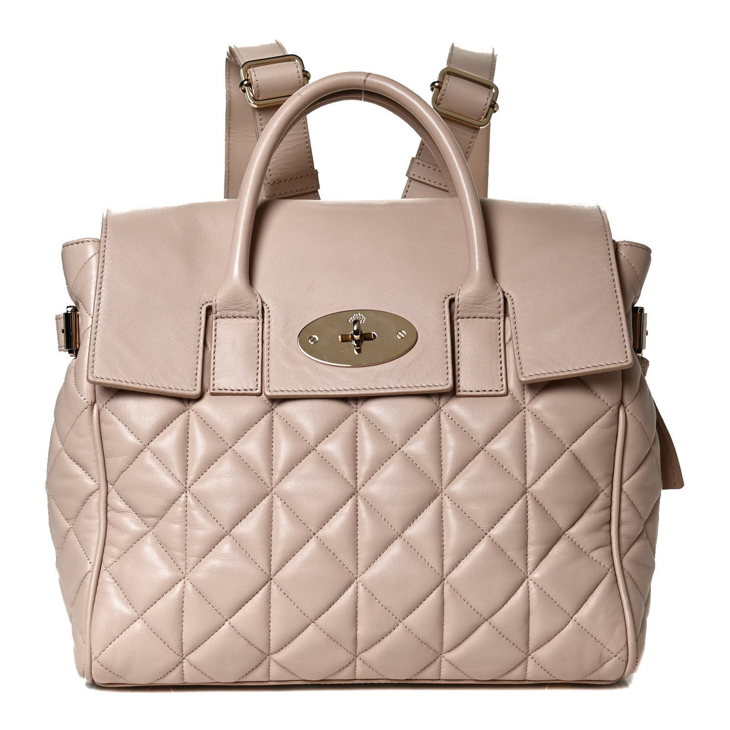 Nappa Quilted Cara Delevingne Convertible Bag Oatmeal