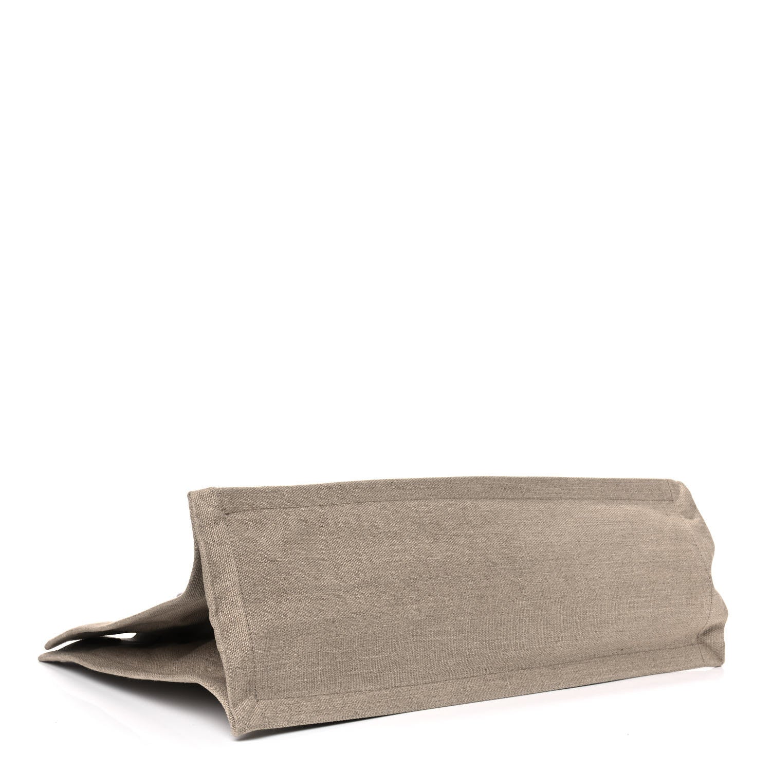 Saint Laurent Linen Calfskin Rive Gauche Tote Optic White 3 of 7