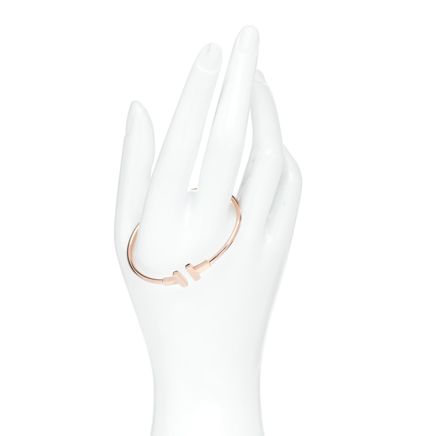 18K Rose Gold T Wire Bracelet