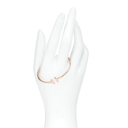 Tiffany 18K Rose Gold T Wire Bracelet 2 of 5