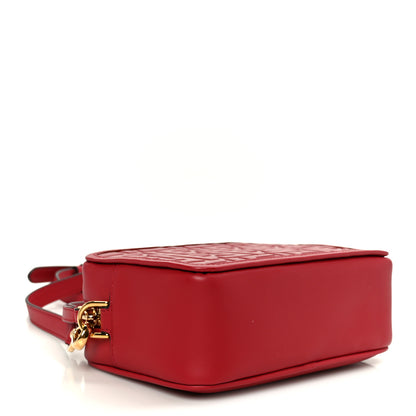 Fendi Vitello Century FF 1974 Embossed Mini Camera Case Fragola 4 of 10
