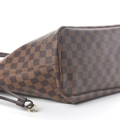 Louis Vuitton Damier Ebene Neo Neverfull MM Rose Ballerine 10 of 11