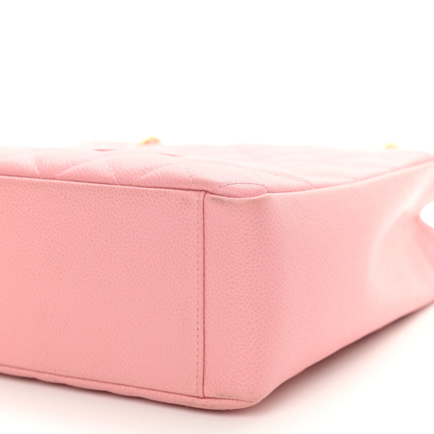 Caviar Quilted Petit Shopping Tote PST Pink