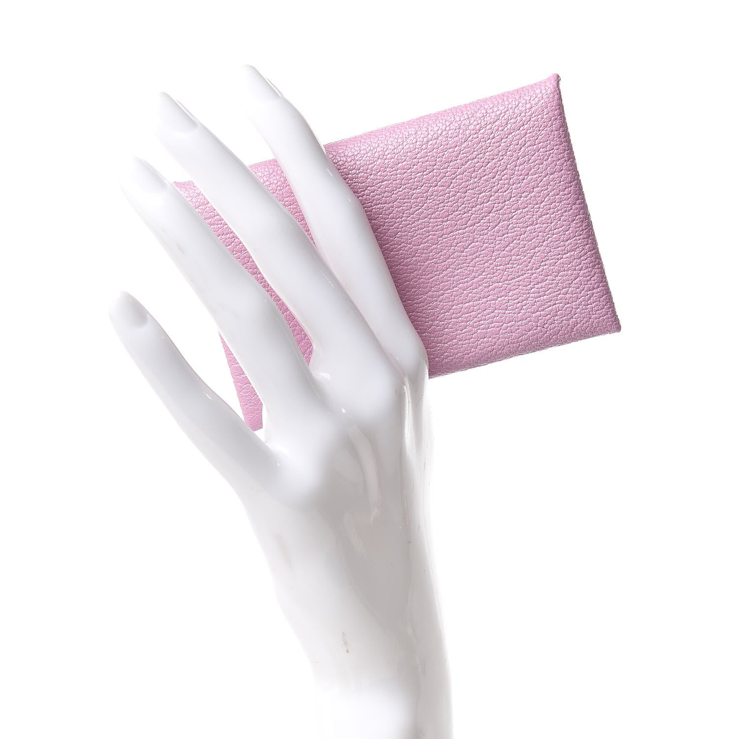 Hermes Chevre Mysore Calvi Card Case Mauve Sylvestre 2 of 8