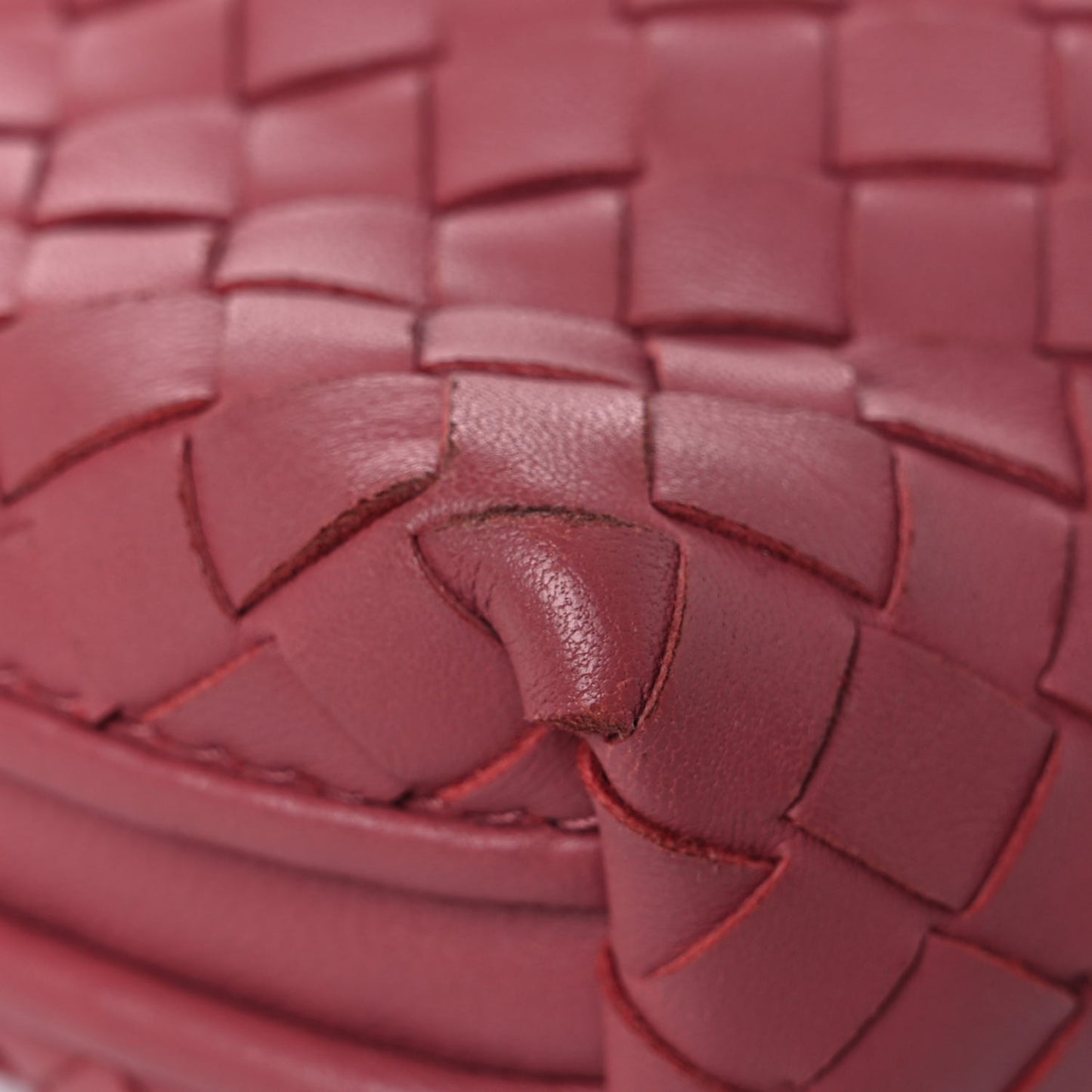 Nappa Intrecciato Nodini Crossbody Messenger Rose Pink