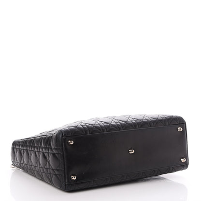 Christian Dior Lambskin Cannage Large Lady Dior Black 5 of 11